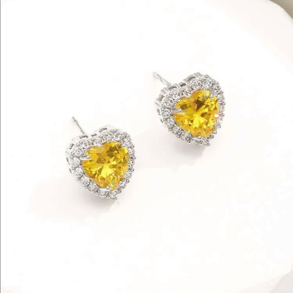 Heart earrings.